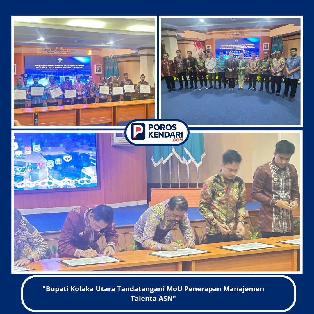“Bupati Kolaka Utara Tandatangani MoU Penerapan Manajemen Talenta ASN”